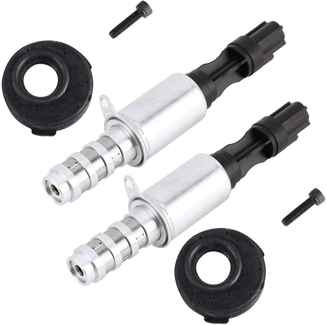 2PCS VCT Camshaft Variable Valve Timing Solenoid for Ford Expedition Explorer F150 F250 F350 Mustang Lincoln Navigator Mercury Mountaineer 3V 5.4L 4.6L, Replace# 8L3Z-6M280-B with Cam Seals & Screws