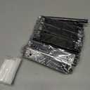 10 Pack Self-Stick Push Pull Helper ABS Plastic Wardrobe Handle Instant Cabinet Drawer Furniture Handles (Black)