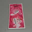 CCINEE 48 Pcs Valentine's Day Treat Bags with Handle, Cute Plastic Candy Bags in 6 Pink Cartoon Design for Valentine Party Favor Supplies Gift Goodie Bag Container