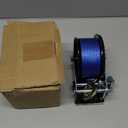 SPARKWHIZ Boat Trailer Winch, 1600lbs Heavy Duty Hook with 26ft Polyester Strap, Two Way Ratchet Manual Winch for Trailer, Marine, Boat, ATV