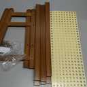 Coffee Station Organizer, Bamboo Mug Holder Countertop, Kitchen Counter Shelf for Tea Coffee Bar Accessories, Matcha Stand, Cup Display, Condiment Storage Rack, 2 Tier, Brown (16.5in)