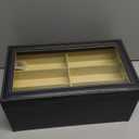 AUTOARK Leather 12 Piece Eyeglasses Storage and Sunglass Glasses Display Drawer Lockable Case Organizer,Black,AW-023