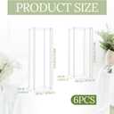 Yerliker 6 Pcs Wedding Flower Stand Acrylic Vase 23.6 Inches and 15.75 Inches Tall Clear Column Pillar Flower Stand Tabletop Display Rack for Wedding Centerpieces Birthday Party Decorations