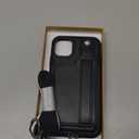 TOOVREN for iPhone 11 Wallet Lanyard Case Protective Cover with PU Leather Card Holder Adjustable Detachable Phone Lanyard Stand Strap for iPhone 11 6.1 Inch 2019 Black