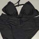 AI'MAGE Bikini Set for Women High Waisted Two Piece Swimsuits Sexy V Neck Bathing Suit 2025 (XX-Large, Black)