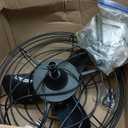 LEDIARY 20" Outdoor Ceiling Fan with Lights,IP65 Waterproof Gazebo Hanging Fan with Remote Control Smart App, Plug in Caged Ceiling Fan with 3CCT 6-Speeds for Patio Porch Pergola(Black)