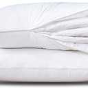 Three Geese Adjustable Layer Goose Feather Pillow,Assemblable Bed Pillow,100% Soft Cotton Cover,Good for Side and Back Stomach Sleeper, Standard/Queen Size,Packaging Include 2 Pillows.