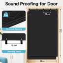 2-Pack Sound Dampening Moving Blankets, 48 x 78 in, 5 Hooks Included | Sound Absorption,Easy Installation,Durable Design,Large Coverage,Multi-Purpose Use