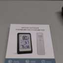 Indoor Outdoor Thermometer Wireless Weather Station, Internal External Thermometer Hygrometer, Home Batteryoperated Temperature Humiditymonitors330 Feet (About 100 Meters) Backlight Display (Black and White)
