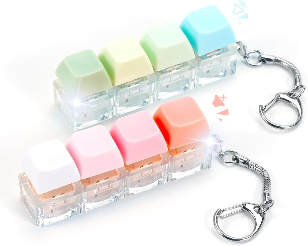 Keyboard Fidget Toys Adults, 2 PCS Fidget Keyboard Keychain Silent Keyboard Clicker Fidget Toy Stress Relief Anxiety Sensory Fidget Toys Colorful Keyboard Fidget Clicker Keyboard Fidget Toys Adults, 2 PCS Fidget Keyboard Keychain Silent Keyboard Clicker Fidget Toy Stress Relief Anxiety Sensory Fidget Toys Colorful Keyboard Fidget Clicker