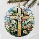 Beautiful Cross Christmas Ornaments: Christmas Tree Ornaments & Holiday Decor  Religious Gifts, Perfect Holiday Presents & Gift Ideas for Christian, Friend, Coworker, and FA