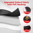 iCOVER Round Grill Cover, 29" Dia x 38" H Dome Smoker Cover, Waterproof Charcoal Kettle Grill Cover, UV Resistant BBQ Cover, Outdoor Barbecue Cover for Weber Char-Broil, Brinkmann and More (Black)