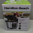 Hamilton Beach Digital Programmable Rice Cooker & Food Steamer, 8 Cups Cooked (4 Uncooked), With Steam & Rinse Basket, Stainless Steel (37518)