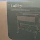 Evolur Lullaby Portable Bassinet with Wheels, Adjustable Bedside Sleeper, Breathable Mesh Sides, Large Storage Basket, Easy Fold, and Travel Bag Included, Perfect for Newborns & Infants - Light Gray