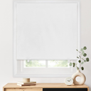 LazBlinds 100% Blackout Roller Shades, No Tools No Drill Cordless Blinds for Windows, Thermal Insulated UV Protection Privacy Window Shades for Bedroom (48''W x 72''H, White)