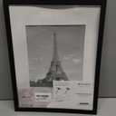upsimples 12x16 Picture Frame, Display Pictures 8.5x11 with Mat or 12x16 Without Mat, Wall Hanging Photo Frame, Black, 1 Pack