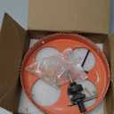 8 Inch Hole Saw with Arbor for Metal Wood Plastic, 8 in Bi-Metal Hole Cutter for Different Project with Smooth and Flat Drilling Edge, Fast Chip RemovalLighter and Portable