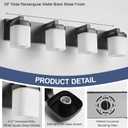 Bathroom Vanity Lights, Modern Bathroom Light Fixtures Over Mirror, 29 Inch : 4-lights