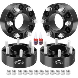6x135 to 6x5.5 Wheel Adapters for Chevy Sliverado 1500 Wheels on 2015-2026 F150 Vehicle, 2'' 6x135 to 6x139.7mm Wheel Adapter with M14x1.5 Studs