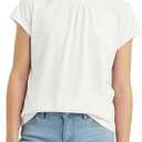 PATPAT Girls Pleated Short Sleeve T Shirt Summer Crewneck Plain Shirts Casual Fashion Preppy Tops Tees for Girl 15-16 Years