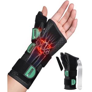 Oyakin Wrist Brace with Thumb Support for Carpal Tunnel, Thumb Brace for De Quervain's Tenosynovitis, Tendonitis, Thumb Spica Splint Left Hand, Wrist Support Men and Women