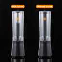 WILON 3L LED Beverage Dispenser, Black Drink Dispenser for Parties with Ice Tube and LED Light, Beverage Container for Beer Juice Tea Soda, Drink Fountains for Parties (Water Cup not Included) (EXP 12/31/36)