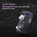 SONICAKE Octave Guitar Pedal, Analog Classic Lower Octave Guitar Effects Pedal for Guitar & Bass, True Bypass - Octaver