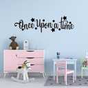 Kids Quotes Wall Decals for Classroom: Girls Boys Teen Motivational Positive Inspirational Vinyl Art Wall Stickers for Playroom School Bedroom - Once Upon a Time 35" X 9.8"