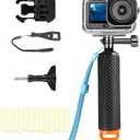 BO&DQQ Underwater Waterproof Case Compatible with DJI Osmo Action 6 Camera, 196FT/60M Dive Diving Housing Cover Shell with Camera Handle Mount Accessories Kit