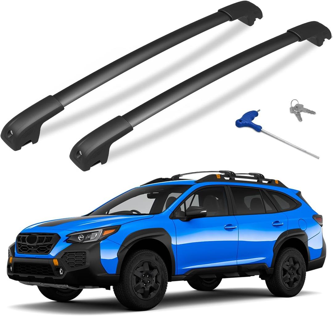 300lbs Lockable Roof Rack Cross Bars Compatible with Subaru Outback Wilderness 2022 2023 2024 2025 2026, Aluminum Roof Rails Crossbar for Rooftop Cargo Bars Luggage Kayak Bike Racks