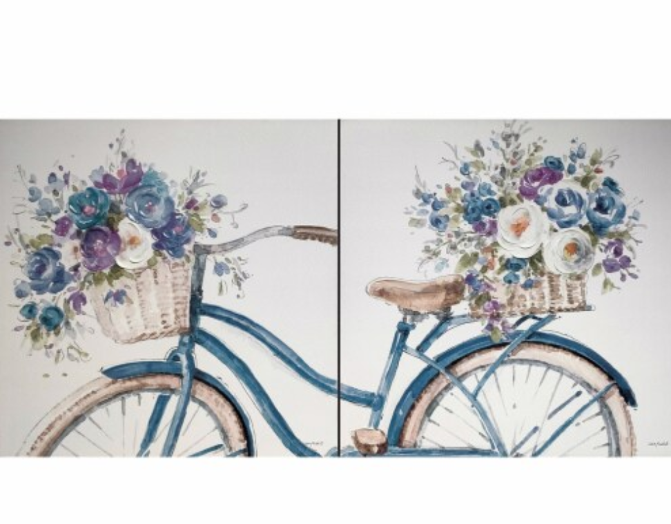 2 PCS Embellished Canvas Set 24" x24"