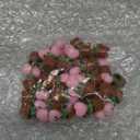 30 Pcs Valentine's Day Favors Mini Resin Potted Heart Flower Statues Small Love Heart Bonsai for Valentine's Day Gifts Desktop Decorations DIY Miniature Landscape Fairy Garden Decor(Pink)