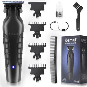 KEMEI 2299 Cordless Hair Clippers for Men Professional Zero Gapped Trimmer & Barber Hair Cutting Kit, Ideal Gifts for Men