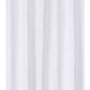 N&Y HOME Fabric Shower Curtain Liner Longer Stall Size 54 x 75 inches, Hotel Quality, Washable, White Bathroom Curtains with Grommets, 54x75
