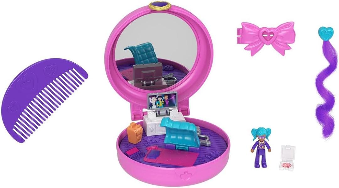 MATTEL Sleepover Clip and Combcompact Polly Pocket