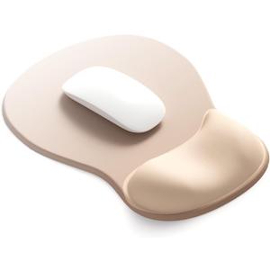 ErgoComfort Gel Wrist Rest Mouse Pad-Ergonomic Office Mousepad with Wrist Support-Non-Slip, Design Desk Accessories Mat for Home&Game Decor (06Nude Rest)