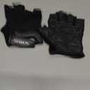ATERCEL Premium Leather Workout Gloves for Men and Women, Suitable for Weightlifting, Gym, Cycling (Black, Small)