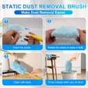 30 Count Dusters Refills with 1 Handle, Multi-Surface Disposable Duster, 360 Heavy Duty Duster Refills, Microfiber Duster kit, for Cleaning Home, Blinds, Fans, Corners