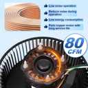 S97016621 Fan Motor Replacement Compatible with Broan Nutone QTR070, QTR070L, for Broan QTR080, QTR080F, QTR080L, QTRN080 99080568 Bathroom Exhaust Fan Replace 80 CFM