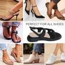 2 Pairs Pigskin Heel Cup Cushions for Women Plantar Fasciitis, Heel Bone Spur, Achilles Tendon, Adhesive 0.32" Thickness, Heel Lift Inserts Insoles Relief Pain for High Heels Sandals Flats Large 8-12