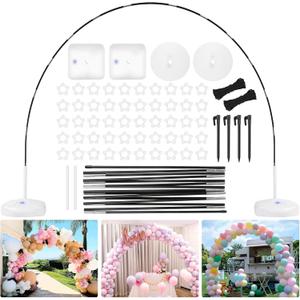 Balloon Arch Kit, 10FT Wide & 7.5FT Tall Adjustable Frame, Balloon Arch Stand ideal for Party Decorations  Wedding, Birthday, Baby Shower Backdrop, Arch for Balloons, Balloons Not Included