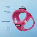 Best Pet Supplies Voyager Step-in Air Harness - All Weather Mesh, Reflective, No Pull Harness for Dogs, Cats - Secure with Hook & Loop Fastener, Buckle, Double D-Rings - Fuchsia, M