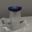 Tervis Clear & Colorful Lidded Made in USA Double Walled Insulated Tumbler Travel Cup Keeps Drinks Cold & Hot, 24oz, Blue Lid, 1 Count (Pack of 1)