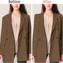 Ptwola 3 Pairs Shoulder Pads for Women Clothes Soft Sponge Anti-Slip Detachable Shoulder Pad Reusable No-Sewing Required High Low Shoulders Enhancer for Men Blazer Suit Coat Shirt Sewing Accessories (1.5cm thick)