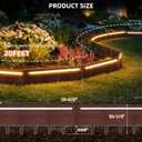 20FT Landscape Lighting Edging, 10 Pcs No Dig Garden Border