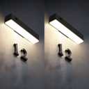 SOTTLOT Solar Wall Lights Outdoor Waterproof, 2Pcs LED Dusk to Dawn Solar Lights for House Number, 4000K 1000LM Motion Sensor Solars Outdoor Light for Patio, Porch, Address Sign (2Pack)