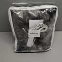 Eydna Electric Heated Blanket Throw Size 50"60" with 4 Heating Levels & 4 Hours Auto Off, Heating Throw Plush Faux Fur, Energy Efficient, Machine Washable, Gradient Gray