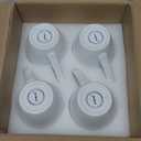 Mfacoy White Coffee Mugs Set of 4, 16 Ounce Mug with Handles, Ceramic Coffee Cups, Porcelain Mugs Sets, Large Coffee Mugs for Coffee, Tea, Hot Cocoa, Milk, Microwave and Dishwasher Safe