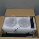 Bathroom Light Fixtures, Black 2-Light Vanity Lights, Modern Bathroom Vanity Light with Clear Glass Shade, Wall Lamp with Metal Frame over Mirror, Vanity Lights for Washroom Bedroom Hallway E26 Base