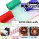 Swpeet 3 Rolls 6 Inches Mesh Ribbon Glitter Metallic Wrapping Ribbon Kit, Glitter Tulle Fabric Spool Ribbon Metallic Foil Mesh Ribbon for DIY Project Wreaths Party Decorations Wrapping Craft